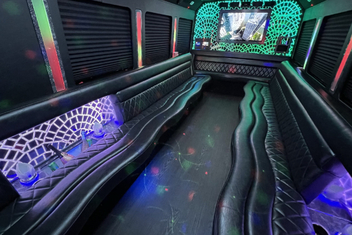 Oakland Limo Bus Interior