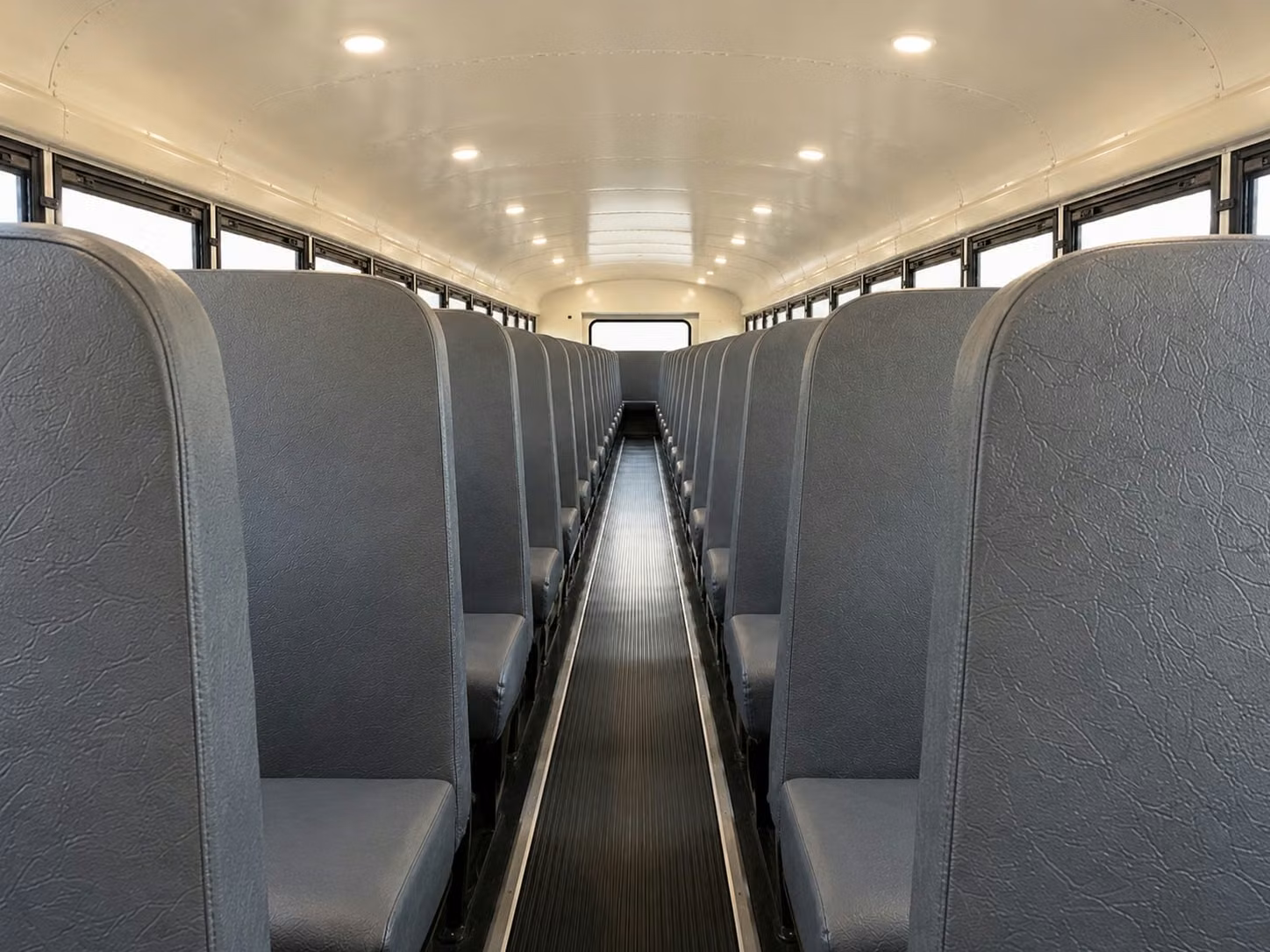 school bus inside